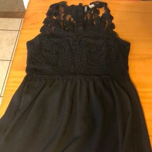 HM black dress with lace size 8.